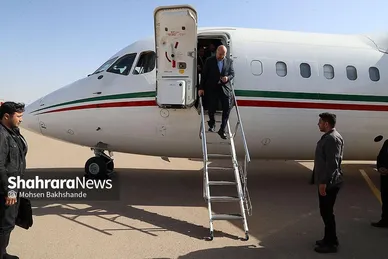 افتتاح فرودگاه گناباد با حضور رئیس مجلس و وزیر راه