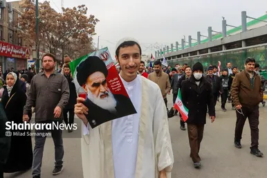 گزارش تصویری | راهپیمایی مردم مشهد در یوم الله ۲۲ بهمن ۲