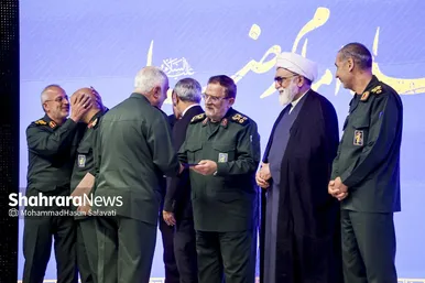 گزارش تصویری | مراسم تکریم و معارفه فرمانده سپاه امام رضا(ع)