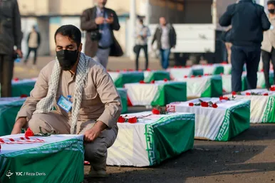 ورود پیکر‌های ۵۸ شهید دوران دفاع مقدس به کشور