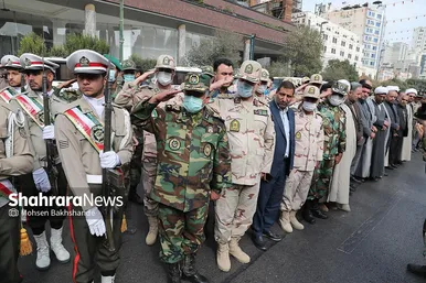 مراسم تشییع پیکر مطهر سرباز شهید «احمد لطفی» در مشهد