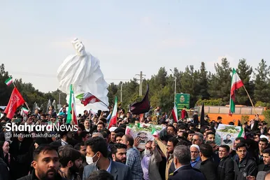 تشییع پیکر دو دانشجوی شهید حافظ امنیت در دانشگاه فردوسی