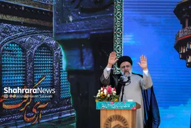 سخنرانی رئیس جمهور منتخب در حرم مطهر رضوی