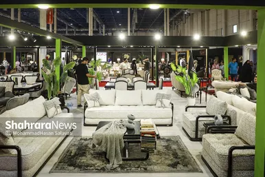 گزارش تصویری | نمایشگاه بین‌المللی مبلمان، لوستر و دکوراسیون داخلی در مشهد