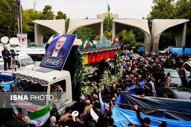 عکس‌هایی از مراسم تشییع پیکر شهید اسماعیل هنیه در تهران - ۱