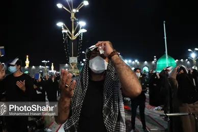 مراسم احیاء شب ۱۹ ماه مبارک رمضان در حرم مطهر رضوی