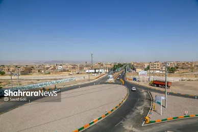 بهره‌برداری از پل دوم و اصلاح هندسی ورودی جاده سرخس به مشهد