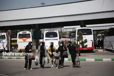موج بازگشت مسافران نوروزی از مشهد