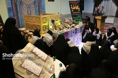 تشییع شهید گمنام در جمع دختران مدرسه امام رضا(ع) در مشهد
