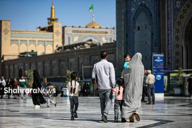 گزارش تصویری | مهمانان کوچک حرم رضوی