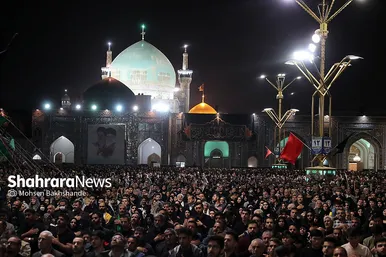 مراسم احیاء شب ۲۱ ماه رمضان در حرم مطهر رضوی