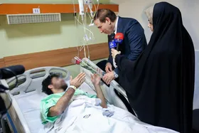 عیادت و گفت&zwnj;و&zwnj;گو با مجروحان حوادث اخیر، توسط معاون قوه&zwnj;قضائیه