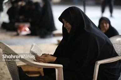 گزارش تصویری | مراسم روضه خوانی شب هشتم  ماه محرم در خیابان های مشهد