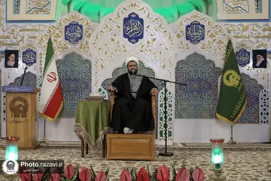 مراسم وداع با پیکر شهید سیدداوود بی‌طرف در حرم مطهر رضوی (ع)