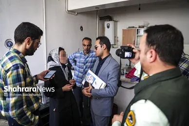 گزارش تصویری | بازسازی صحنه شوهرکشی در مشهد