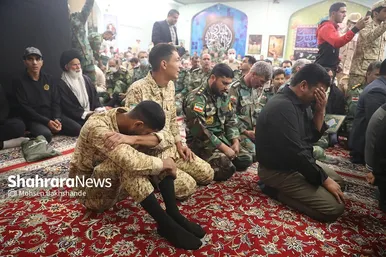 مراسم تشییع پیکر مطهر سرباز شهید «احمد لطفی» در مشهد