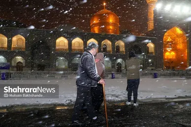 گزارش تصویری | جلوه‌های زییایی از بارش برف پاییزی در مشهد