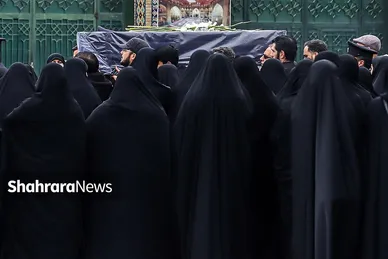 گزارش تصویری | مراسم تشییع پیکر همسر و فرزند معاون رئیس‌جمهور در مشهد