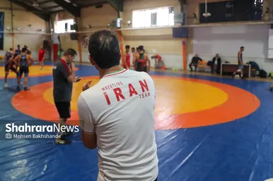 تمرین تیم ملی کشتی فرنگی رده جوانان در مشهد