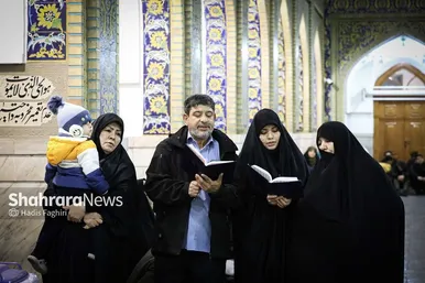 گزارش تصویری | حرم امام هشتم در شب میلاد امام علی(ع)