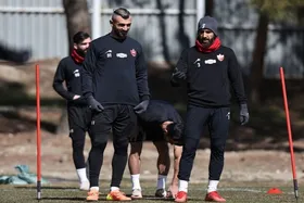 دورسون در تمرین پرسپولیس آفتابی شد
