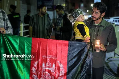 عکس | ابراز همدردی دانشجویان مشهدی با زلزله زدگان افغانستانی