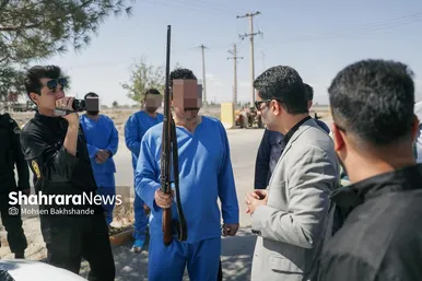 گزارش تصویری | بازسازی صحنه قتل در جاده شهرک صنعتی فردوسی مشهد