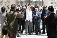 بازدید «پیمان جبلی» از پشت صحنه سریال «طوبی»