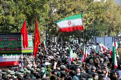 راهپیمایی مردم مشهد در محکومیت اغتشاشات اخیر و تشییع شهدای مدافع امنیت