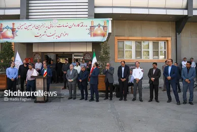 بدرقه کاروان خودرویی اربعین شهرداری مشهد مقدس