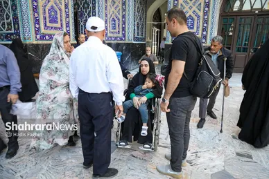 گزارش تصویری | مهمانان کوچک حرم رضوی