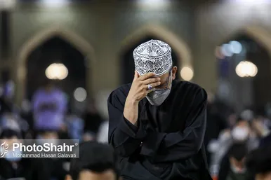 مراسم احیاء شب ۱۹ ماه مبارک رمضان در حرم مطهر رضوی