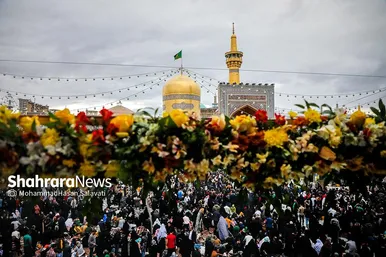 تحویل سال ۱۴۰۳ در حرم مطهر امام رضا (ع) و خیابان‌های منتهی به حرم