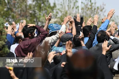 تشییع باشکوه پیکر سردار شهید زاهدی در اصفهان