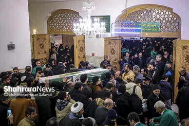 گزارش تصویری | مراسم تشییع پیکر مطهر شهید مدافع امنیت «مهدی ظریف» در مشهد ۲
