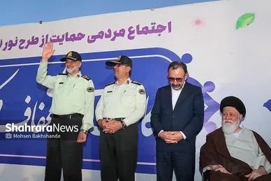 گزارش تصویری | اجتماع مردمی حامیان «طرح نور» در مشهد