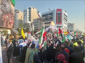 آغاز تجمع بزرگ الی بیت&zwnj;المقدس در تهران (۳ آذر ۱۴۰۲)
