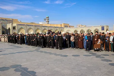 تشییع پیکر حجت الاسلام سید جعفر طباطبایی در مشهد