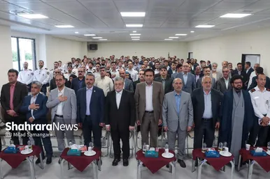 گزارش تصویری | آیین بهره برداری از فاز یک ساختمان فرماندهی و ستاد سازمان آتش‌نشانی مشهد
