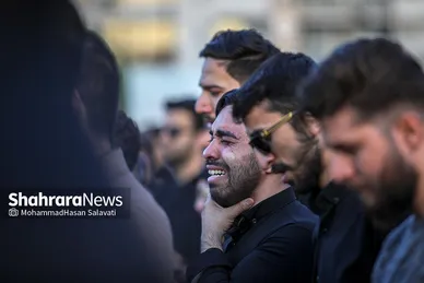 تصاویری از آئین خیمه سوزان عصر عاشورا در مشهد