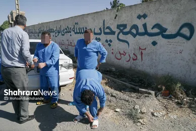 گزارش تصویری | بازسازی صحنه قتل در جاده شهرک صنعتی فردوسی مشهد