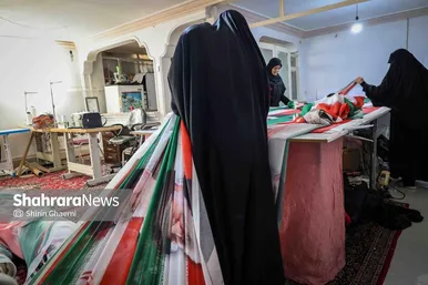 گزارش تصویری | پرچم میهن، برای ایستادگی ایران