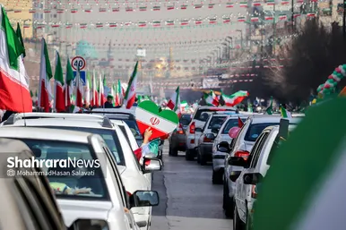 راهپیمایی خودرویی ۲۲ بهمن در مشهد - ۲