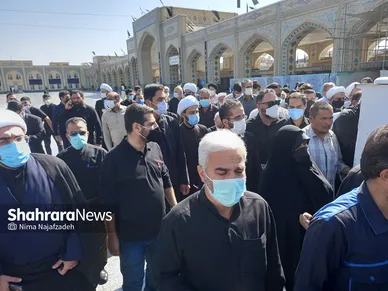 تشییع پیکر علامه محمدرضا حکیمی در مشهد