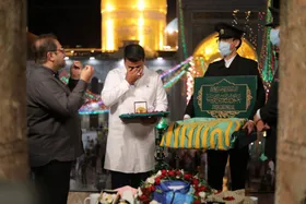 جواد فروغی در حرم امام رضا (ع): مدال طلای المپیک را به مقام معظم رهبری تقدیم می&zwnj;کنم