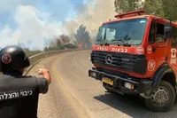 شهرک‌های شمال فلسطین اشغالی در محاصره آتش‌سوزی ناشی از حمله حزب الله (۱۴ خرداد ۱۴۰۳)