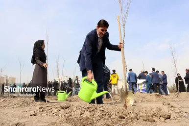 مراسم روز درختکاری در مشهد