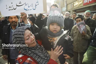گزارش تصویری | اجتماع مهاجران افغانستانی در سوگ امام امت در محله گلشهر مشهد