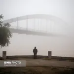 مه‌گرفتگی شدید در اهواز + تصاویر