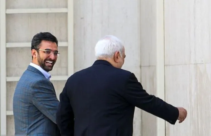 گفتگو ظریف و آذری جهرمی در فضای کلاب‌هاوس